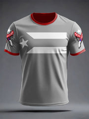Men's Puerto Rico Art Printed T-shirt