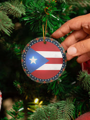 Puerto Rico Art Printed Acrylic Decoration