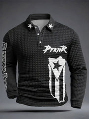 Men's Puerto Rico Art Printed Casual Tops