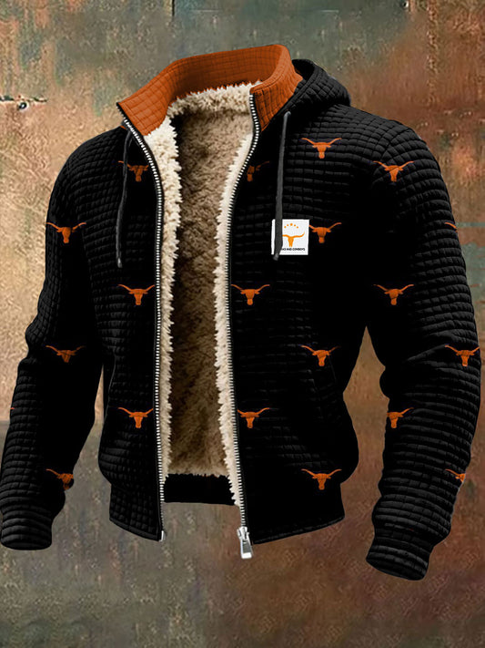 Men's Vintage Winter Western Style Faith Printed Jacket