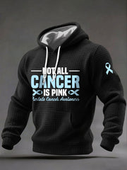 Men's Prostate Cancer Awareness Printed Casual Hoodie