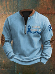 Men's prostate cancer crush cancer sweatshirts