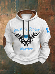 Men's Prostate Cancer Awareness Print Casual Hoodie