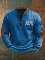 Men's prostate cancer crush cancer sweatshirts