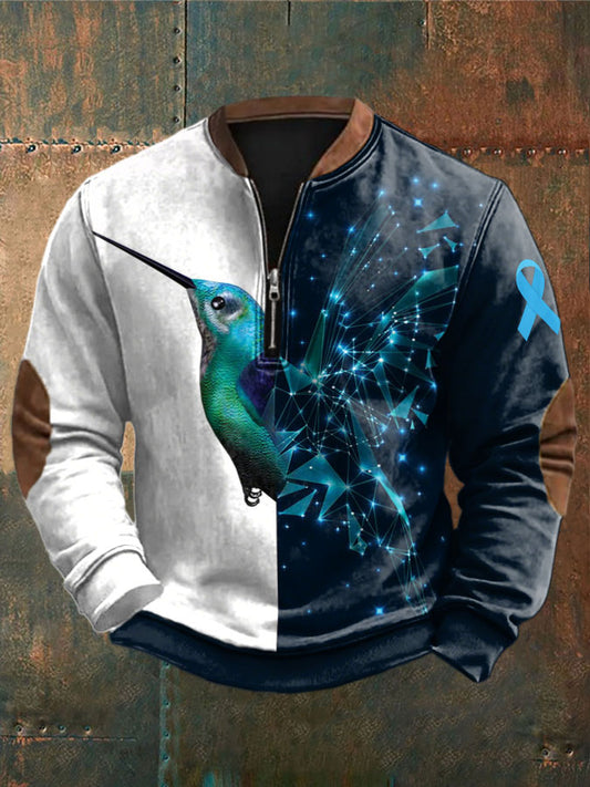 Man prostate cancer hummingbird sweatshirts