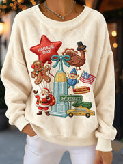 Women's Christmas Flannel Sweatshirts