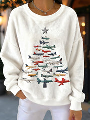 Women's Christmas Tree Fleeces Sweatshirts