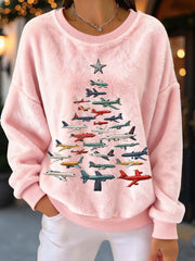 Women's Christmas Tree Fleeces Sweatshirts