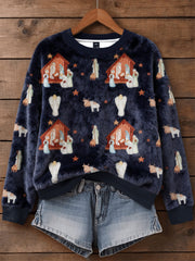 Women's Christmas Faith Flannel Hoodie