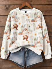 Women's Christmas Faith Flannel Hoodie