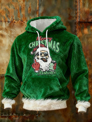 Men's "Merry Christmas, You Bastards" Flannel Hoodie