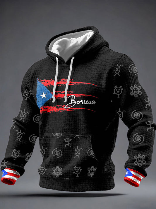 Men's Puerto Rico Proud Printed Hoodie