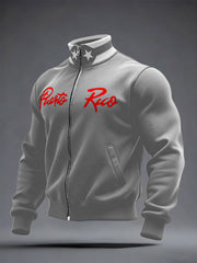 Men's Puerto Rico Proud Printed Coat