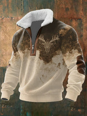 Men's Vintage Western Printed Casual Sweatshirt
