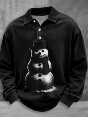 Men's Retro Christmas Vintage Snowman T-Shirt