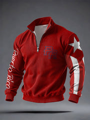 Men's Puerto Rico Printed Casual Tops