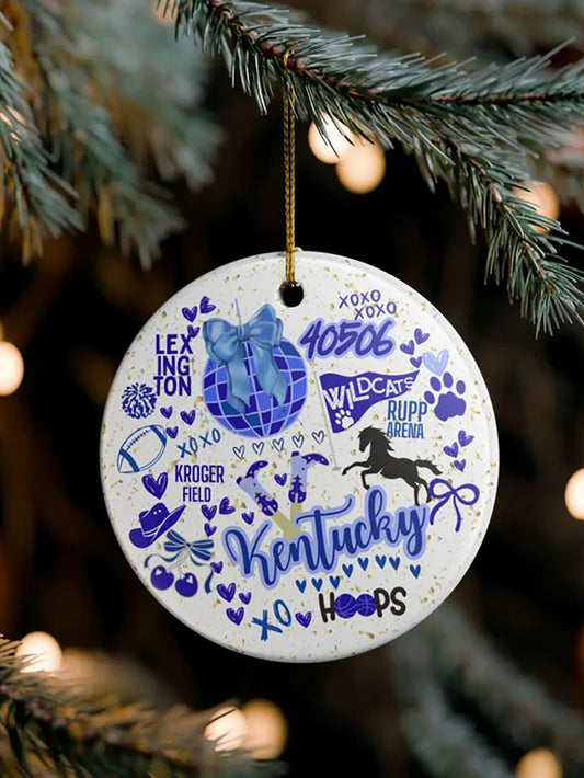 Kentucky Christmas Printed Acrylic Decorative Ornament