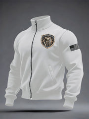 Men's Armor Of God Printed Zip-up Jacket