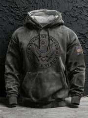 Men's In God We Trust Guns Are Just Backup Oversized Drop-Shoulder Hoodie With Pockets