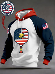 Men's Patriotic Pickleball Hoodies