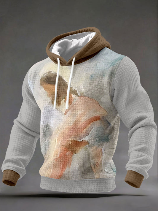 Men's Jesus Print Hoodies