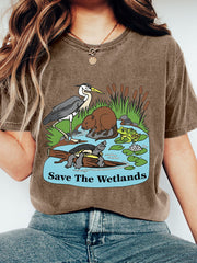 Women's Save The Wetlands Print T-Shirt