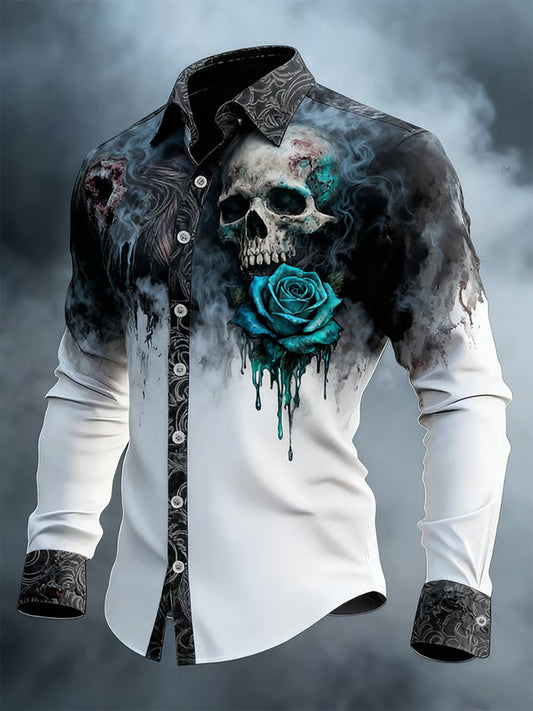 Men's Gothic Dark Skull Shirt