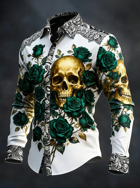 Men's Gothic Dark Skull Shirt
