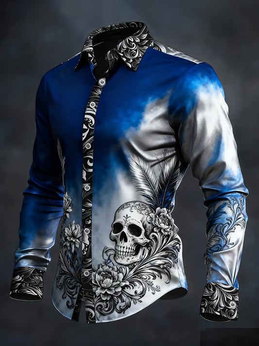 Men's Gothic Dark Skull Shirt