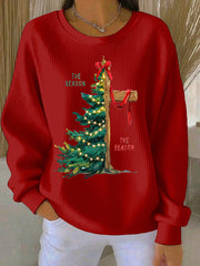 Women's Christmas Print Casual Sweatshirt