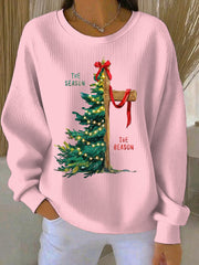 Women's Christmas Print Casual Sweatshirt
