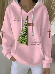 Women's Christmas Print Casual Hoodie