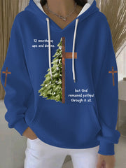 Women's Christmas Print Casual Hoodie