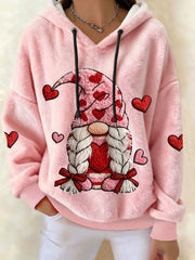 Women's Valentine's Day Dwarf Flannel Hoodies