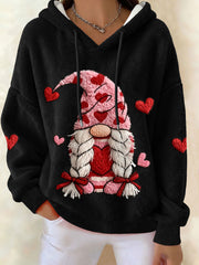 Women's Valentine's Day Dwarf Flannel Hoodies