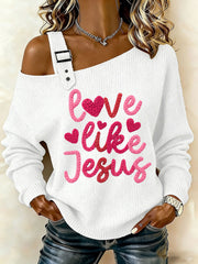 Women's Valentine's Day Love Like Jesus Tops