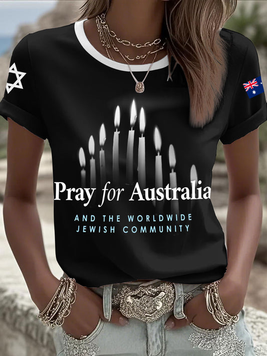 Women's 'Pray For Australia and the Worldwide Jewish Community' T-Shirts