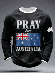Men's Pray for Australia Waffle T-Shirts