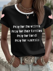 Women's 'Pray for Bondi, Pray for Australia' T-shirts