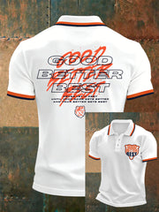 Men's Good Better Best Print Football Fans Gameday Casual Top