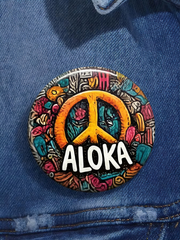 Walk For Peace Print Pins