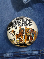 Walk For Peace Print Pins