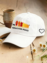 Walk For Peace Monks With Aloka Dog Hat