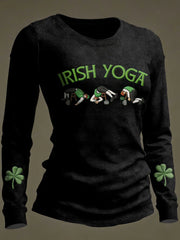 Women's St. Patrick's Day Print Casual Long-Sleeve T-Shirt