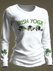 Women's St. Patrick's Day Print Casual Long-Sleeve T-Shirt