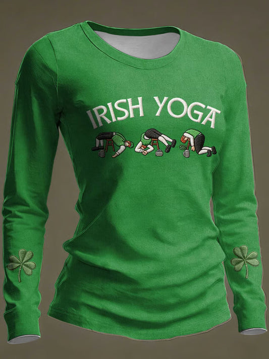 Women's St. Patrick's Day Print Casual Long-Sleeve T-Shirt