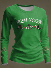 Women's St. Patrick's Day Print Casual Long-Sleeve T-Shirt