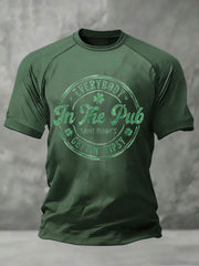 Men's St. Patrick's Day Printed Casual T-Shirt