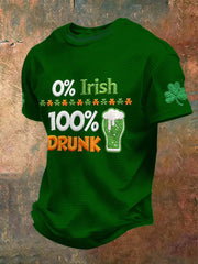 Men's Funny St. Patrick's Day Irish Beer Waffle Short Sleeve