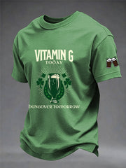 Men's St. Patrick's Day Split the G Printed Short Sleeve T-Shirt